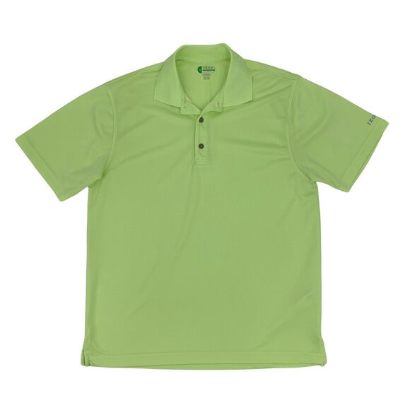 Izod Golf Polo Mens Size M Key Lime Green Short Sleeve X-Treme Function Athletic - Picture 1 of 8